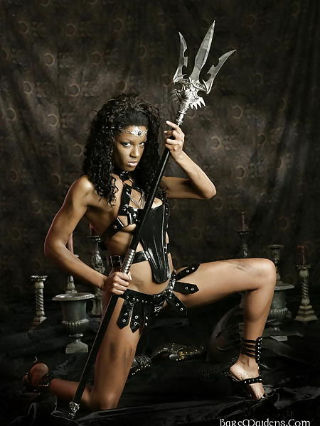 Sexy Fantasy Warrior - Medieval Girl Bare maiden nicolla warrior of black pussy